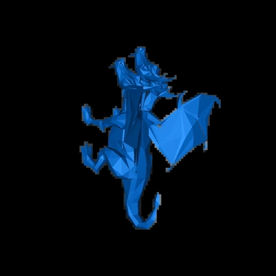 runenlandschaft könig schwarz drachen 3d modelle download realität wolke 3d print model - Mito3D