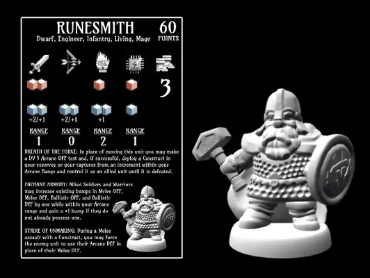 runesmith 18mm échelle 3d modèles télécharger créalité nuage 3d print model - Mito3D