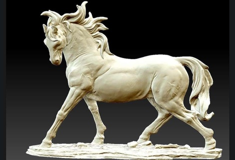 Laufen Pferd Tiere 3d print model - Mito3D