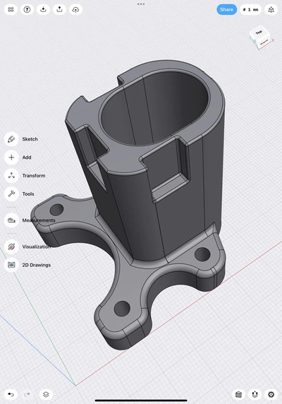 ryobi ferramenta suporte 2 3d modelos baixar crialidade nuvem 3d print model - Mito3D