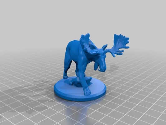 säbel gezahnt elch löwe remix 3d modelle download realität wolke 3d print model - Mito3D