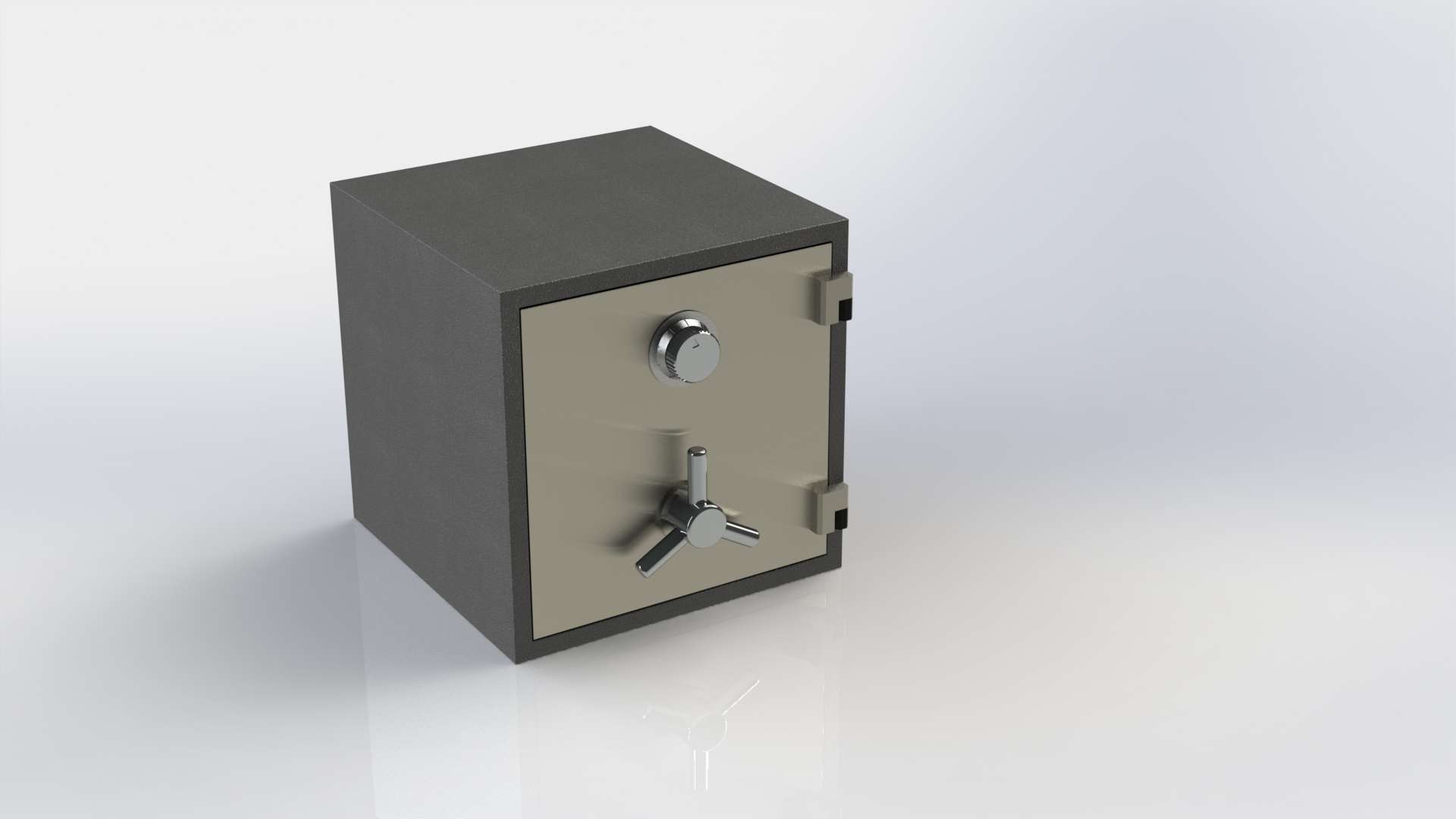 sicuro scatola depositare miniatura mobilia 3D print model - Mito3D
