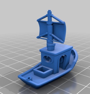sailing benchy test Watercraft 3d print model - Mito3D