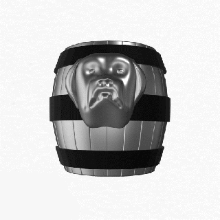 santo bernard cão cabeça Ferramentas caixa casa decoração 3d print model - Mito3D
