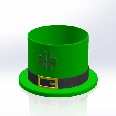 saint patrick hat bowl 3d models download creality cloud 3d print model - Mito3D