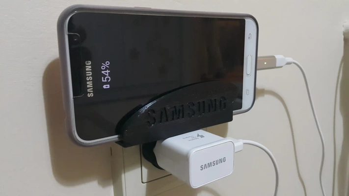 samsung eu socket phone charger holder 3d models download creality cloud diy 3d print model - Mito3D