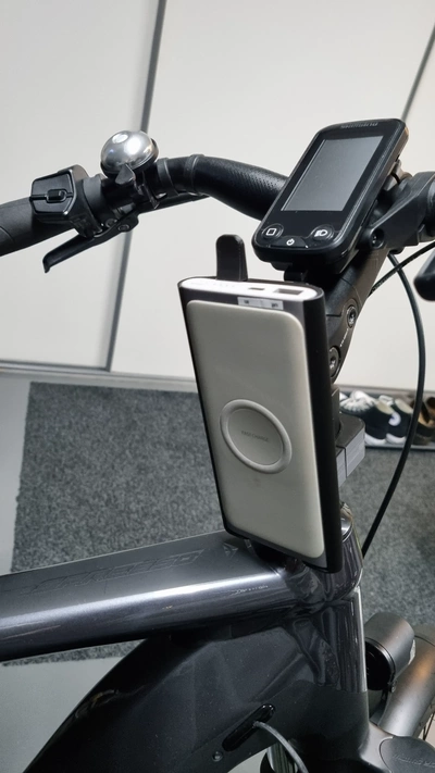 samsung leistung bank halter unterstützung fahrrad 3d modelle download realität wolke 3d print model - Mito3D