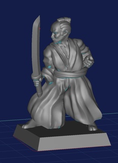 samurai personagens 3d print model - Mito3D