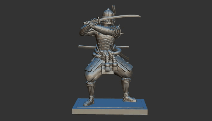 samurai 3d modelli scarica creality nube personaggi 3d print model - Mito3D