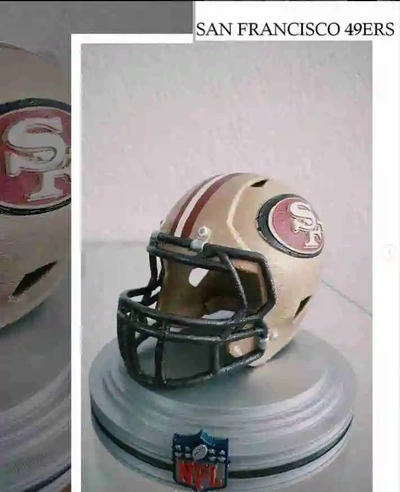 san francisco 49ers casco 3d modelli scarica creality nube gli sport all'aperto 3d print model - Mito3D