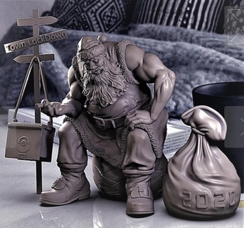 Noel Baba sırt çantası 3d modeller indir Creality bulut karakterler 3d print model - Mito3D