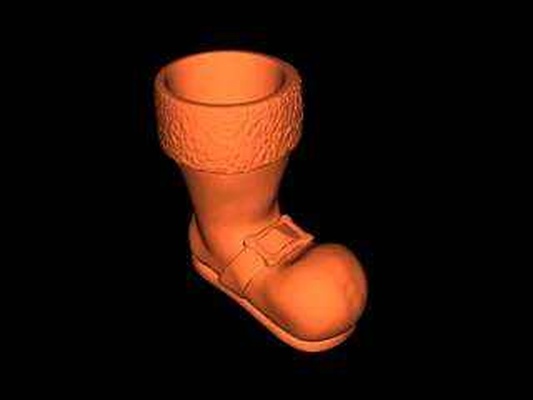 papa noel botas 3d modelos descargar crealidad nube 3d print model - Mito3D