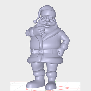 Papa Noel claus ficticio caracteres 3d print model - Mito3D
