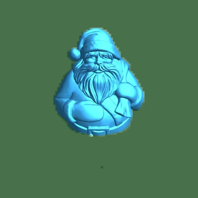 santa claus 2 parts 3d models download creality cloud 3d print model - Mito3D