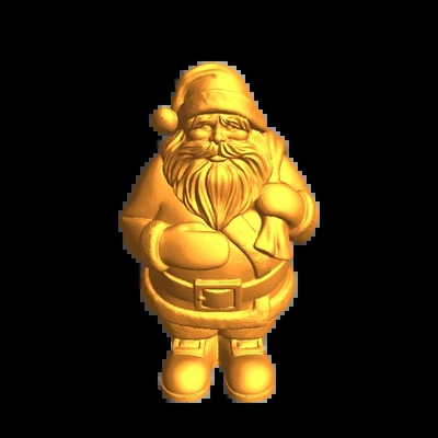 santa claus 3d modelle download realität wolke 3d print model - Mito3D