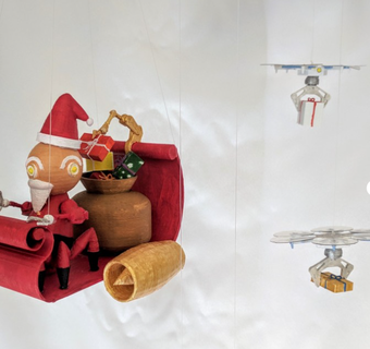 papai noel garras tinkercad Natal casa decoração 3d print model - Mito3D