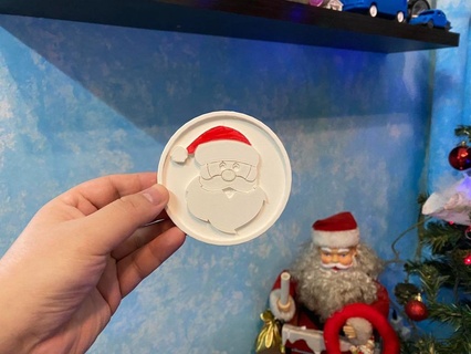 Père Noël Coaster Accueil maison décor 3d print model - Mito3D