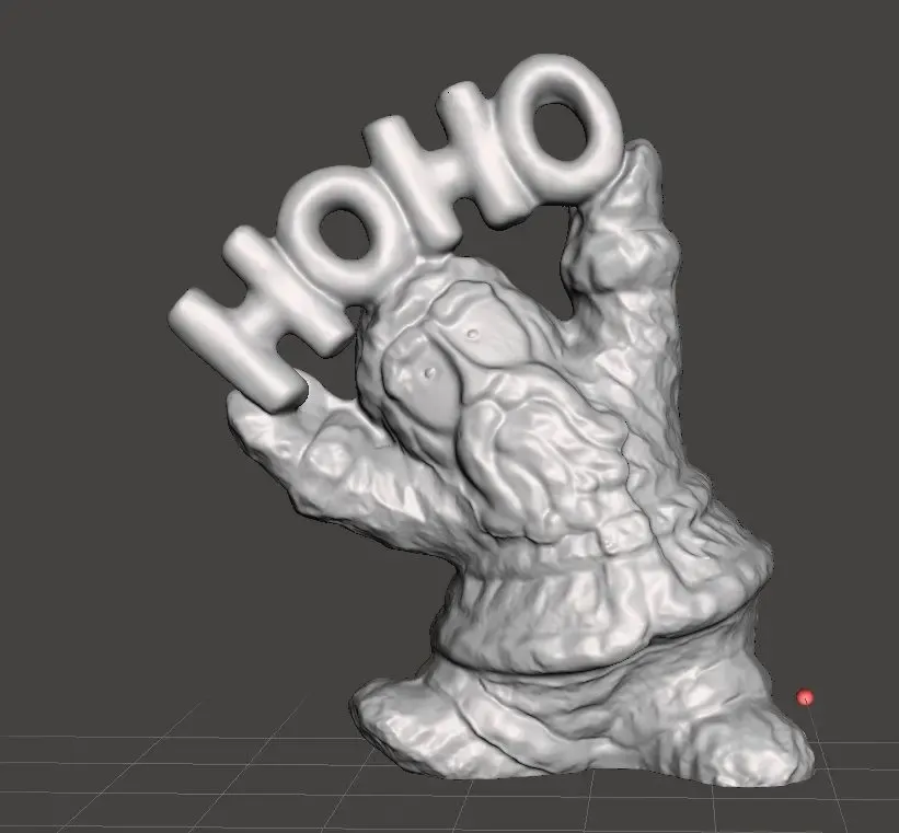 santa hohoho christamas ornament 3d modelle download realität wolke 3D print model - Mito3D