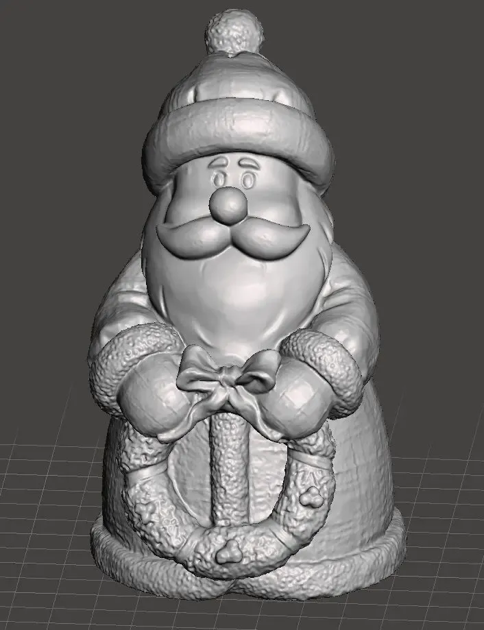 noel baba tutma çelenk 3d modeller indir creality bulut 3D print model - Mito3D