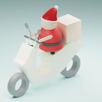 santa 2023 3d modelle download realität wolke 3d print model - Mito3D