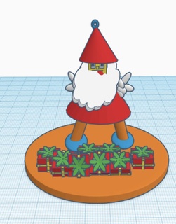 Papa Noel árbol dic juguetes juegos 3d print model - Mito3D