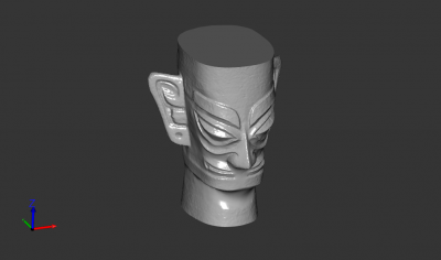 sanxingdui bronze mask Fictional Characters 3d print model - Mito3D