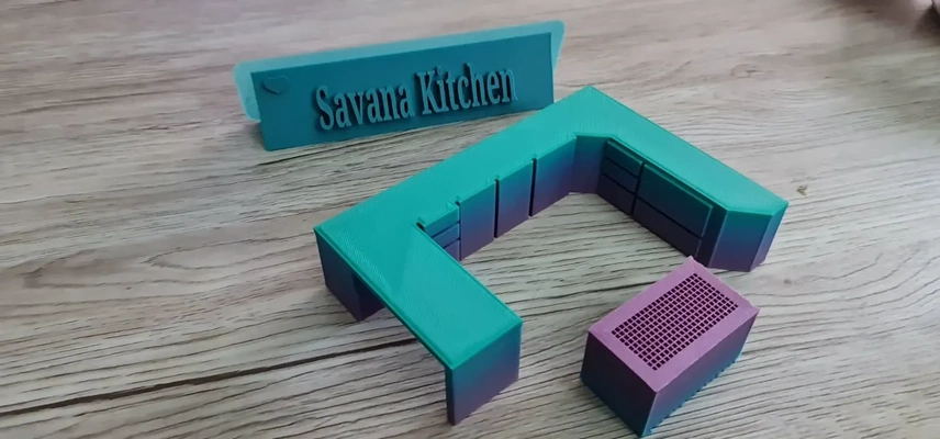 savana cozinha módulo 3d modelos baixar crialidade nuvem 3d print model - Mito3D