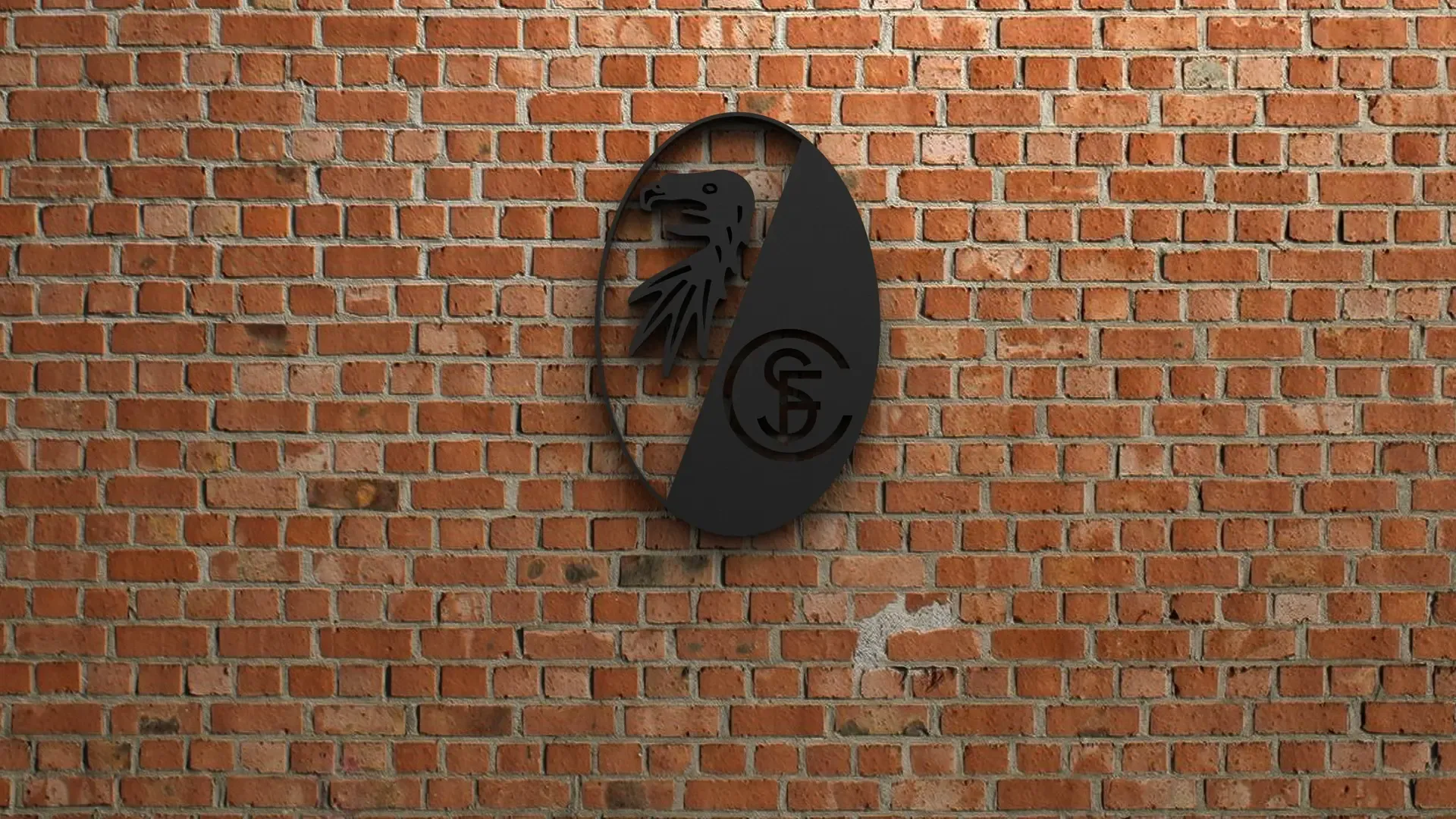 sc freiburg logo 3d modelle download realität wolke 3D print model - Mito3D