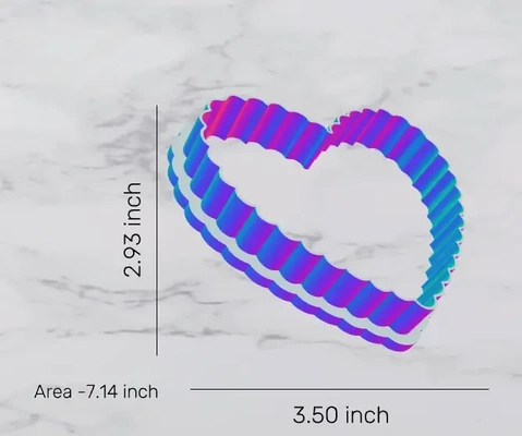 smerlato cuore biscotto taglierina 3d modelli scarica creality nube 3d print model - Mito3D