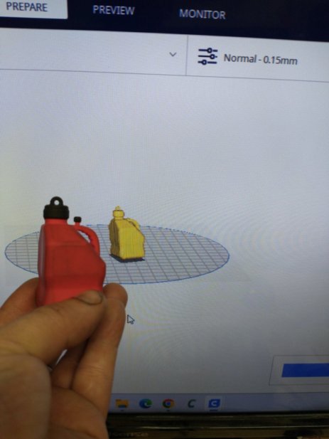escanear vp carreras llavero 3D print model - Mito3D