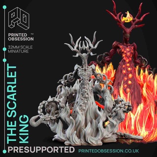 scarlet king-scp-presupported - 32mm scale 3d models download creality cloud Characters 3d print model - Mito3D