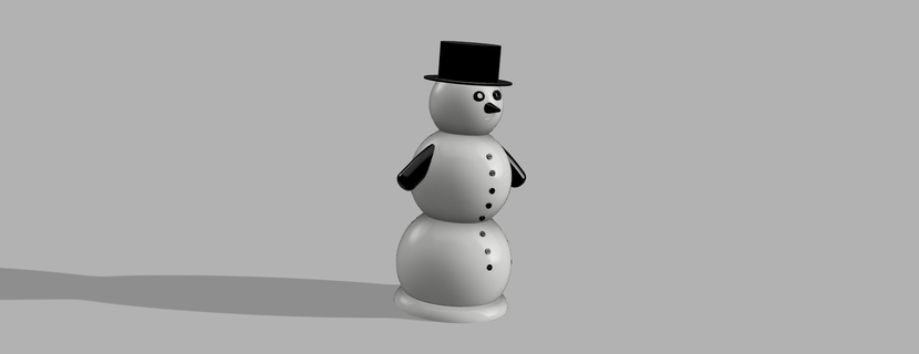 schneemann snowman Home Decor 3d print model - Mito3D