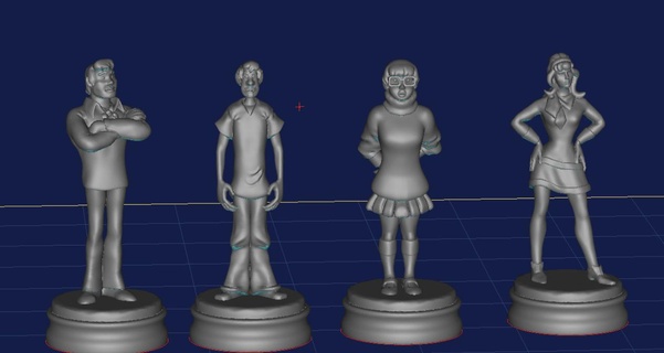 scooby doo gang personnages 3d print model - Mito3D