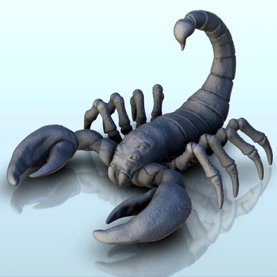 scorpion + pre-supported version 13 - miniatures warhamm 3d models download creality cloud monsters 3d print model - Mito3D