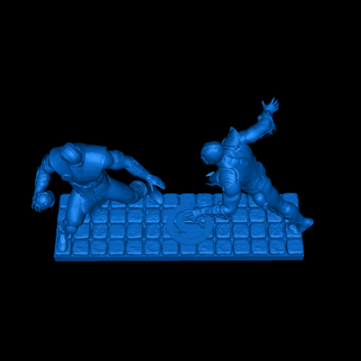 escorpião vs abaixo 3d modelos baixar crialidade nuvem brinquedos jogos 3d print model - Mito3D