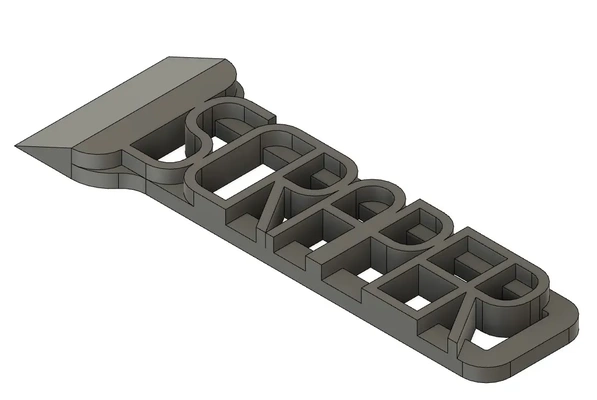 raspador 3d modelos descargar crealidad nube 3d print model - Mito3D