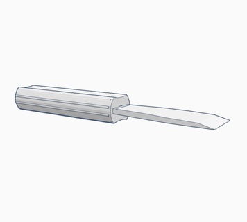 raschietto coltello stampe macchinari attrezzature 3d print model - Mito3D