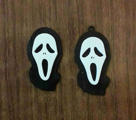 scream keychain 3d models download creality cloud fictional characters 3d print model - Mito3D