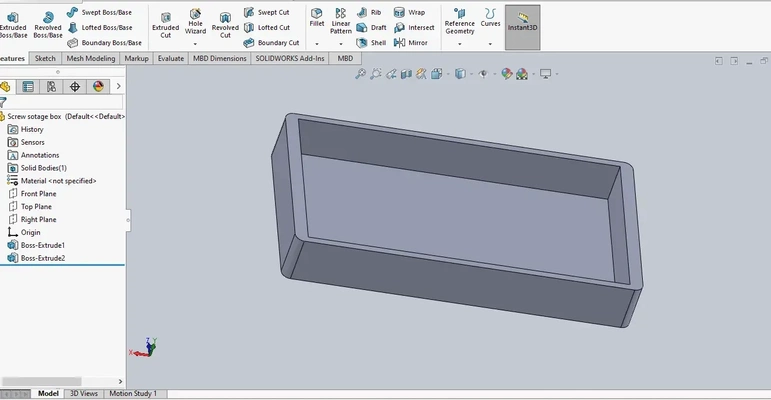 tornillo almacenamiento caja 3d modelos descargar crealidad nube 3d print model - Mito3D