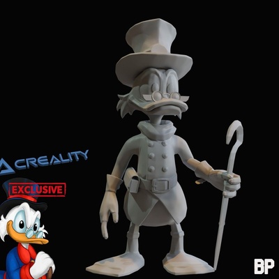 scrooge mcduck 3d models download creality cloud fictional characters 3d print model - Mito3D