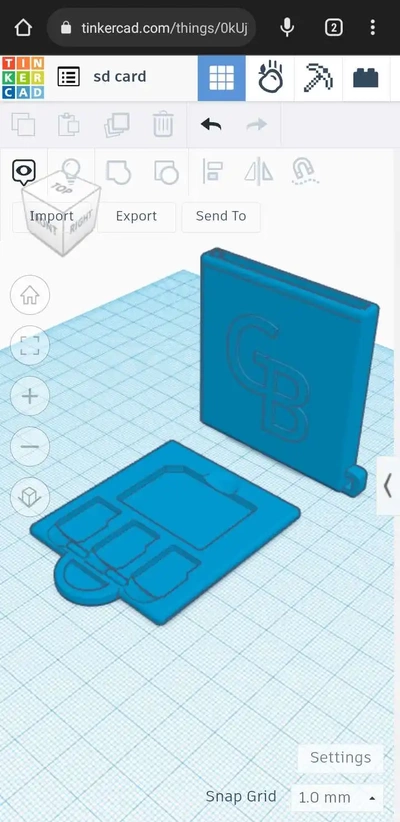 sd cartão suporte 3d modelos baixar crialidade nuvem acessórios 3d print model - Mito3D