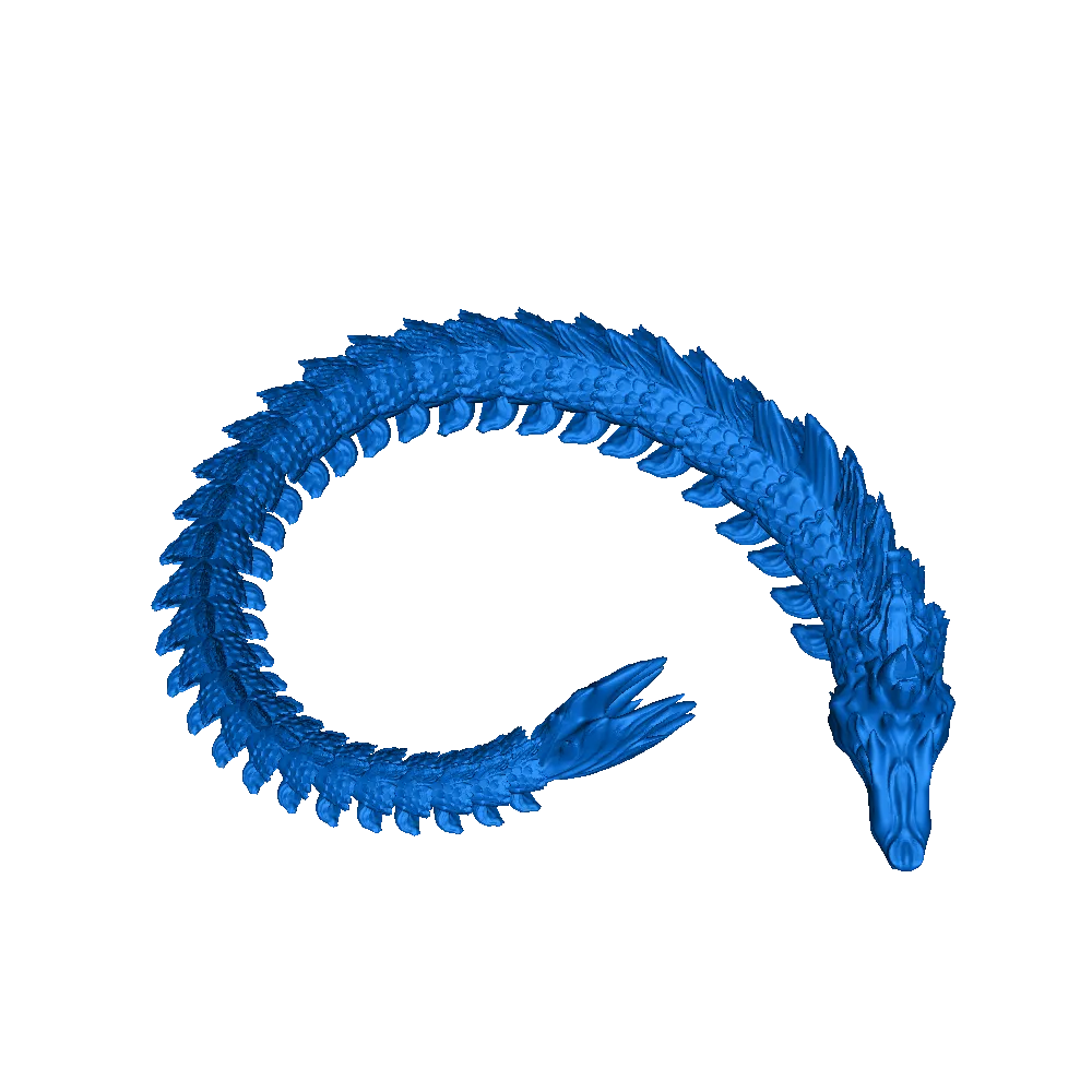 mar serpiente continuar 3d modelos descargar crealidad nube 3D print model - Mito3D