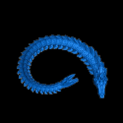 sea snake dragon 3d models download creality cloud 3d print model - Mito3D