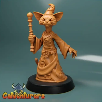 seraphina abyssmist cat witch 3d models download creality cloud 3d print model - Mito3D