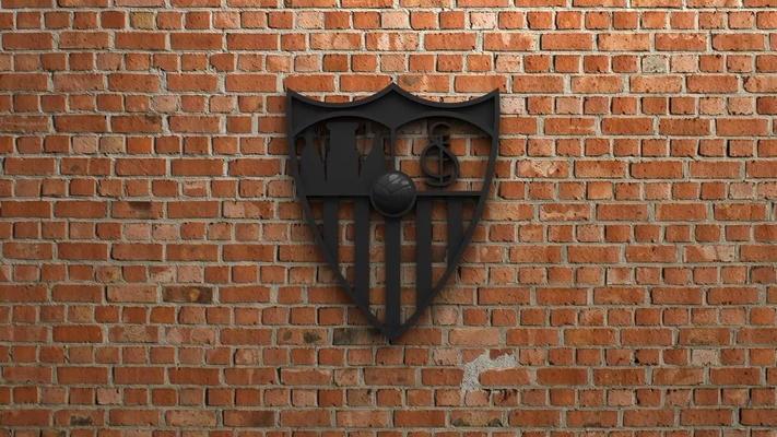 sevilla fc logo 3d models download creality cloud 3d print model - Mito3D