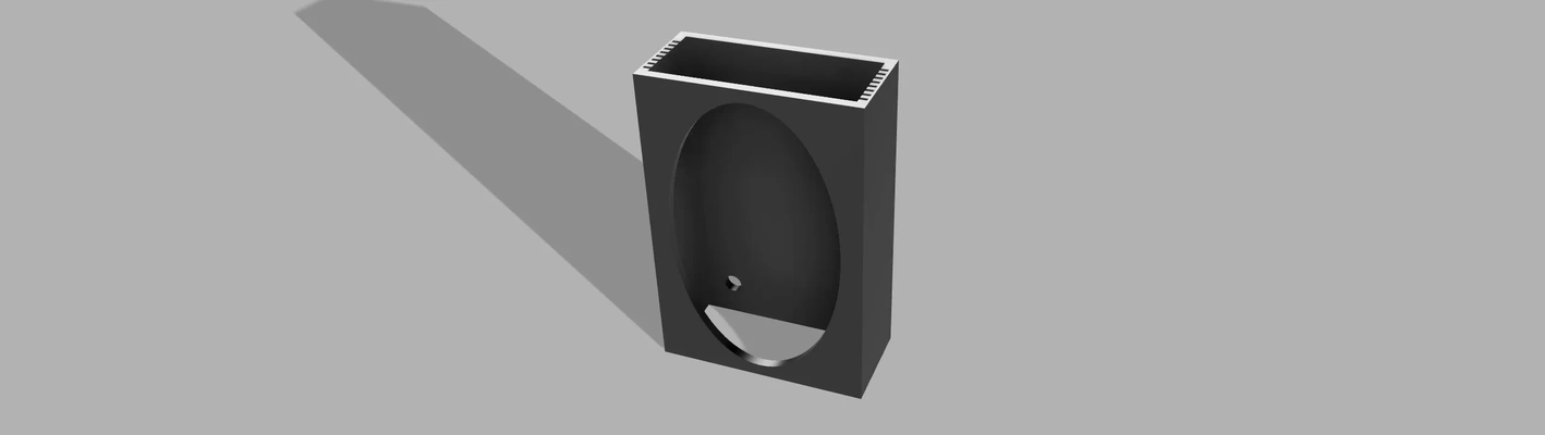 ombra scatola ovale telaio 130x85mm 3d modelli scarica creality nube illuminazione 3d print model - Mito3D