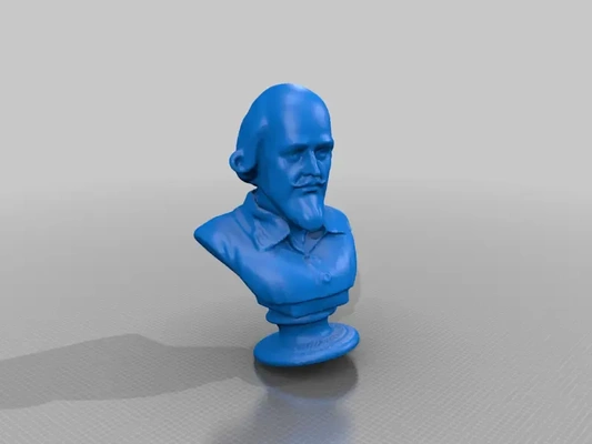 shakespeare bust 3d models download creality cloud 3d print model - Mito3D