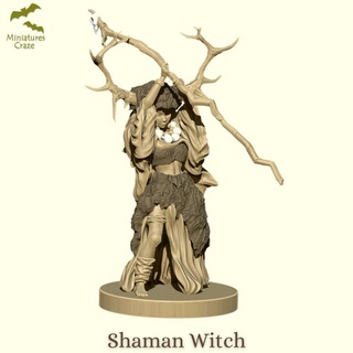 chaman femelle personnages 3d print model - Mito3D