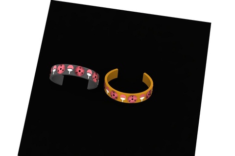 sharingan uchiha eternità braccialetto 3d sollievo naruto moda 3d print model - Mito3D
