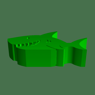Tubarão peixes 3d print model - Mito3D